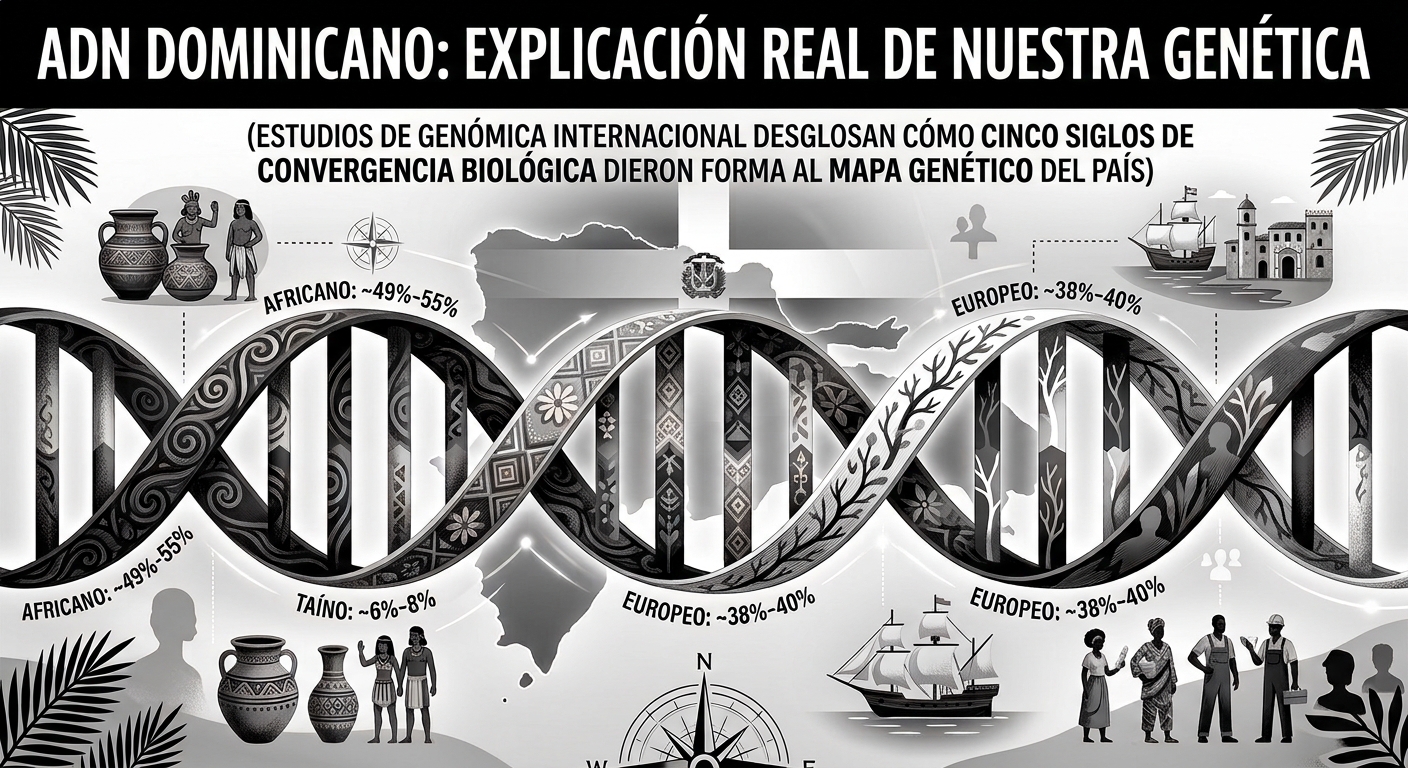 ADN DOMINICANO: EXPLICACIÓN REAL DE NUESTRA GENÉTICA